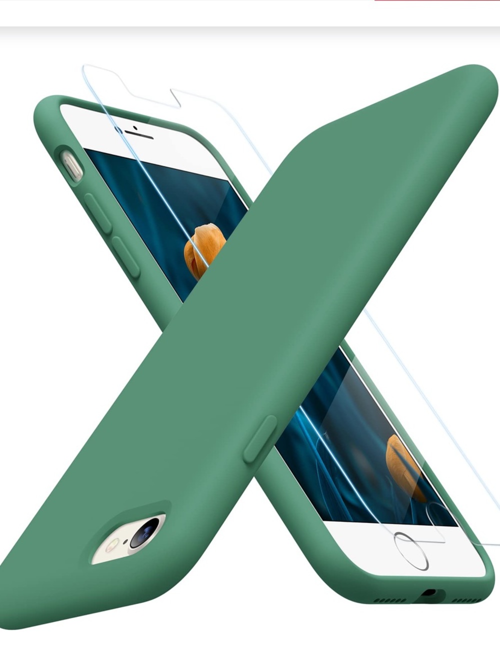 iPhone SE/SE3/8/7 Slim Silicone Case 4.7”- Acacia Green